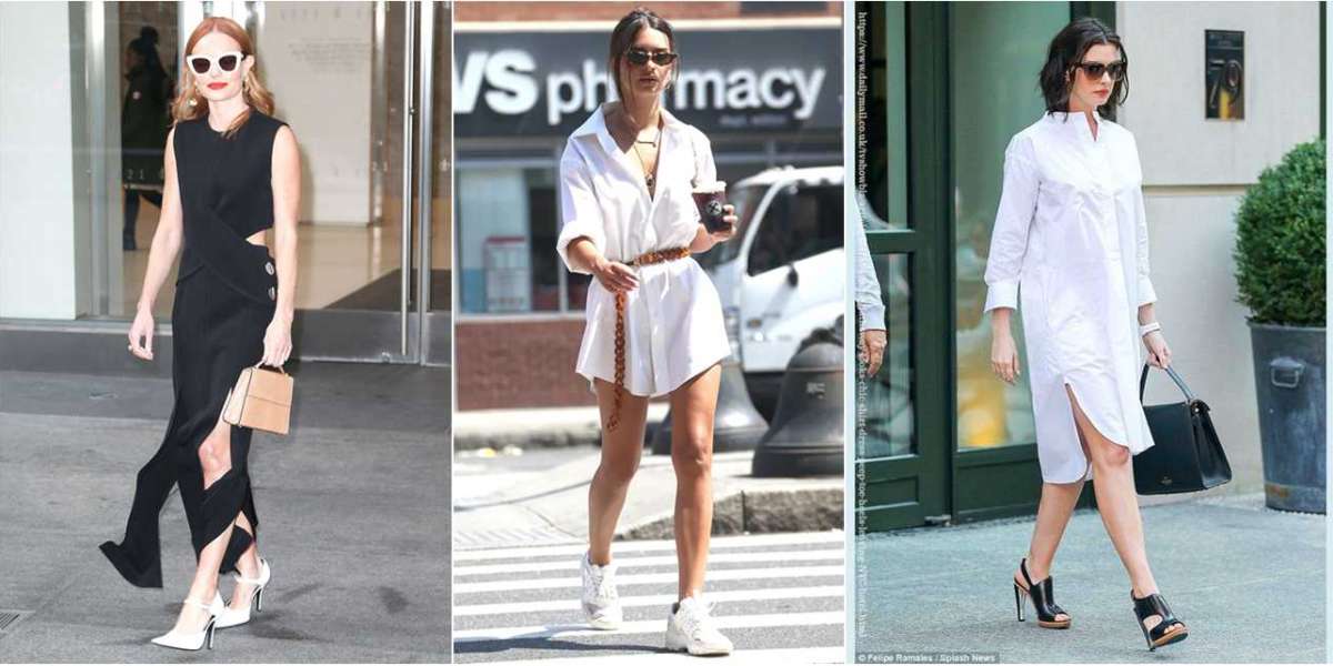 compared to her Maison Margiela prim and proper skirt